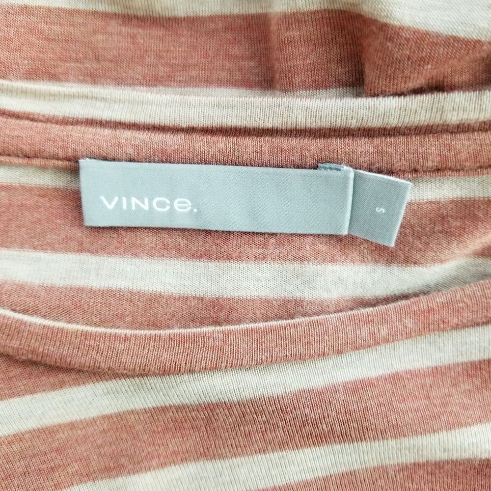 Vince Striped Long Sleeve Top Size Small - Picture 5 of 8